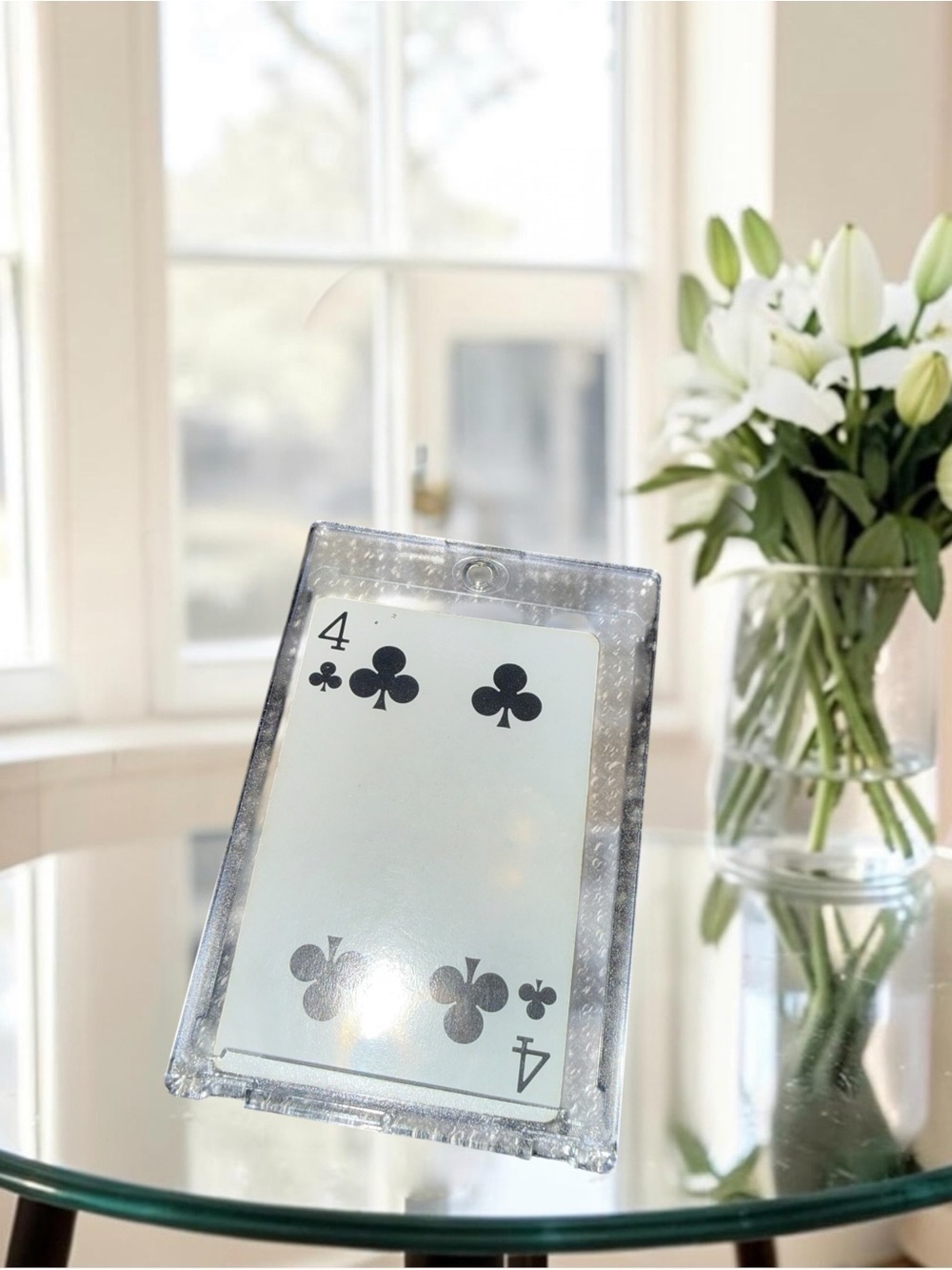 Tiffany & Co. 4♣️  Collectors Card in Hard Case-NO BOX